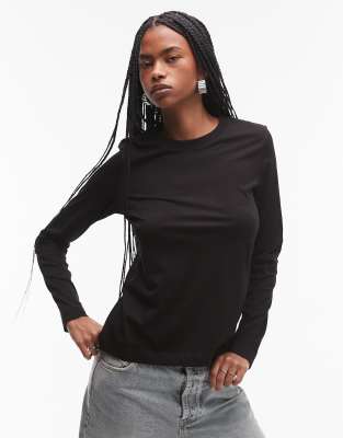 Arket Long Sleeve T-shirt In Black