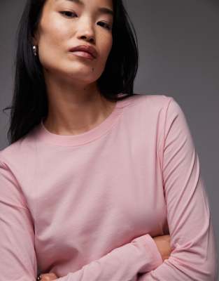 Arket Long Sleeve T-shirt In Pink