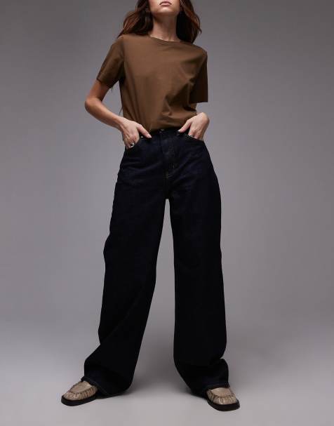 ARKET Lupine high rise wide leg jeans in rinse wash blue - view 1