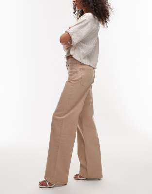Arket Lupine High Rise Wide Leg Jeans With Front Patch Pockets