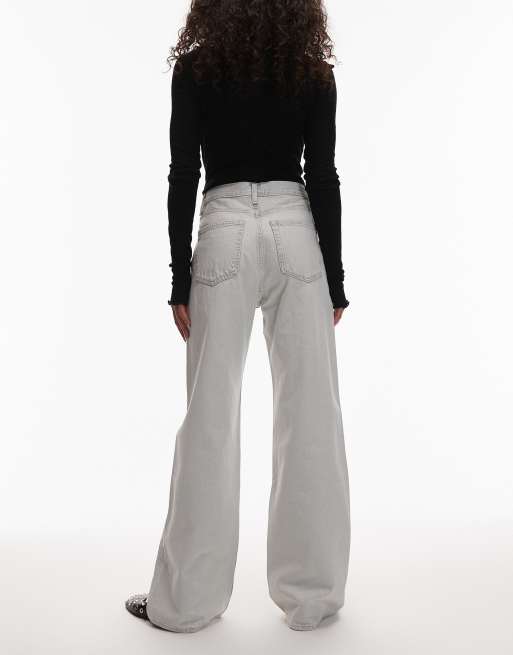 ARKET - Lupine - Jean ample à taille haute - Blanc cassé délavé, 2 de 5