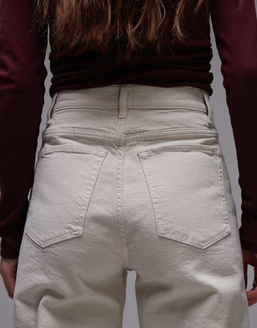 ARKET - Lupine - Jeans met hoge taille en wijde pijpen in winter wit, 5 van 5