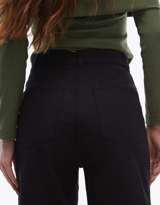 ARKET – Lupine – Svarta jeans i stretchig bomull med vida ben och hög midja, 4 av 5