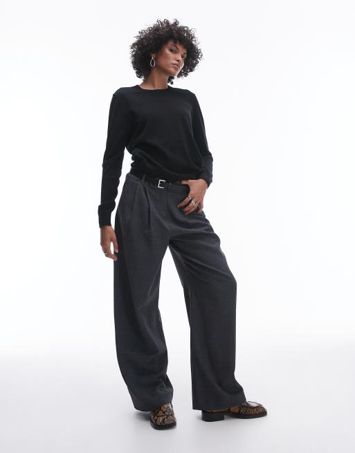 ARKET - Maglione nero in maglia sottile di lana merino, 4 di 4