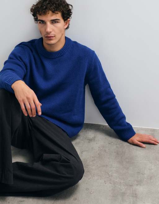 ARKET maglione oversize in misto lana blu, 5 di 5