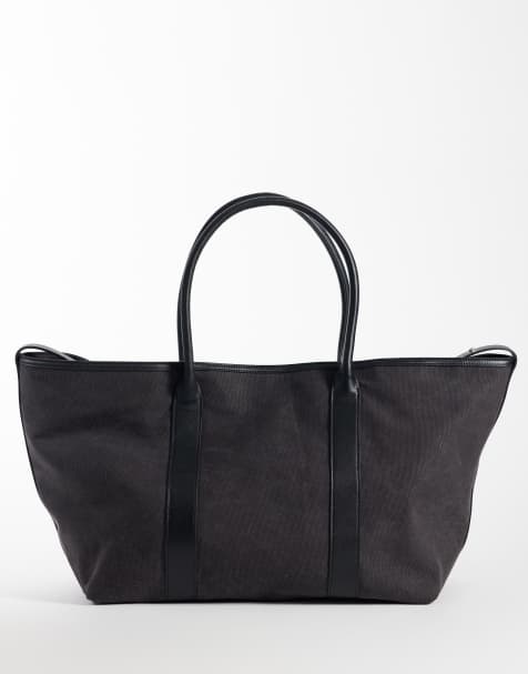 ARKET - Maxi borsa oversize in tela nera - view 1