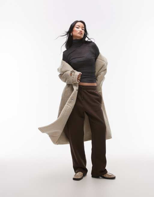 ARKET merino wool semi sheer slim fit top with long sleeves and high neck in grey, 2 of 4