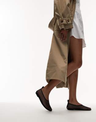 Arket Mesh Square Toe Ballet Flats