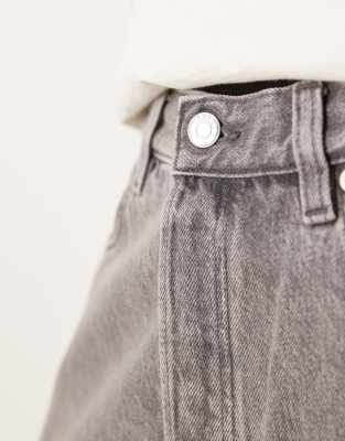 Arket Mid Waist Regular Fit Denim Shorts