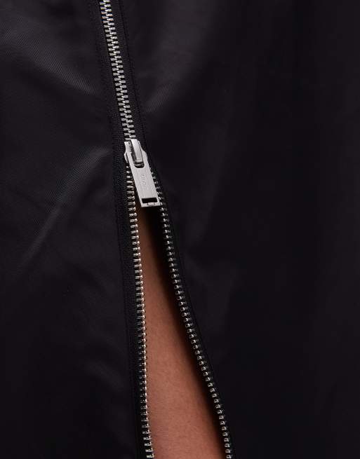 ARKET - Midi rok van nylon met rits in zwart, 5 van 5