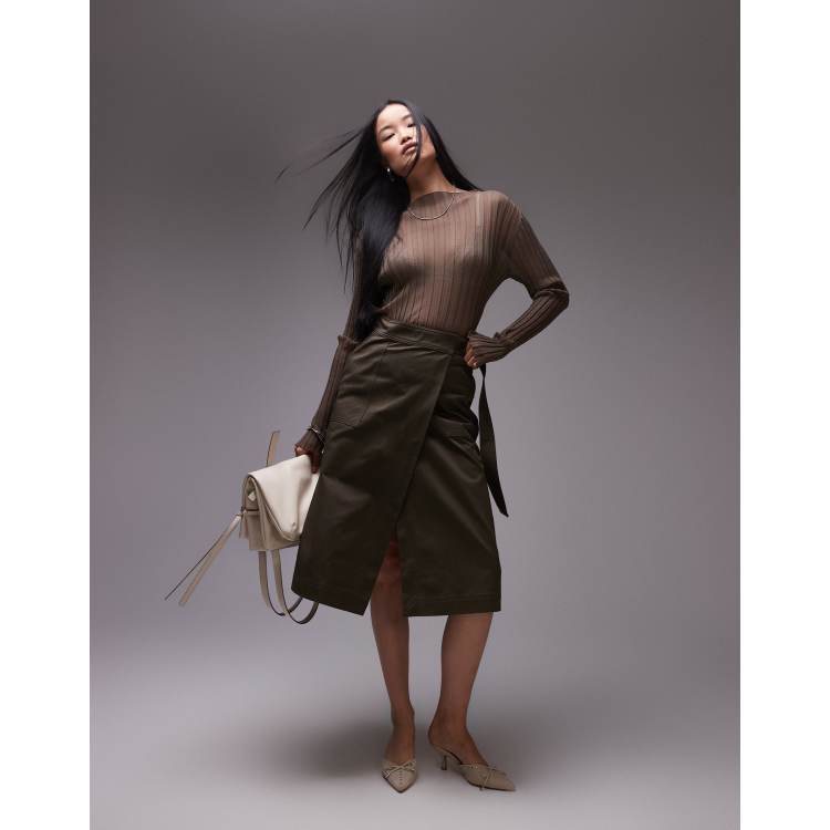 スカート [MATINKIM]hook detail plates wrap skirt in navy MUSINSA | MATIN KIM HOOK DETAIL PLEATS WRAP SKIRT_NAVY