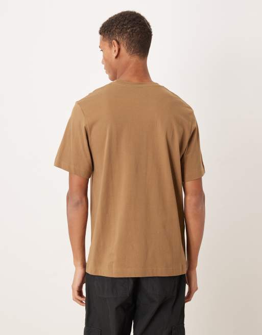 ARKET midweight jersey T-shirt in brown, 3 of 5