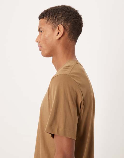 ARKET midweight jersey T-shirt in brown, 4 of 5