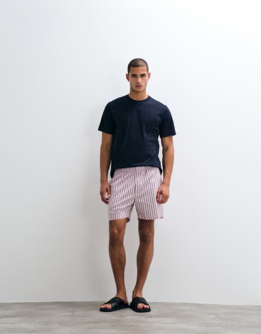 ARKET midweight jersey t-shirt in navy, 3 of 5