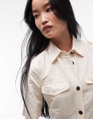 Arket Mini Shirt Dress With Front Patch Pockets