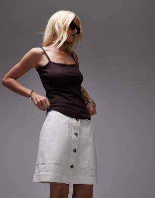 Arket Minimal Denim Mini Skirt