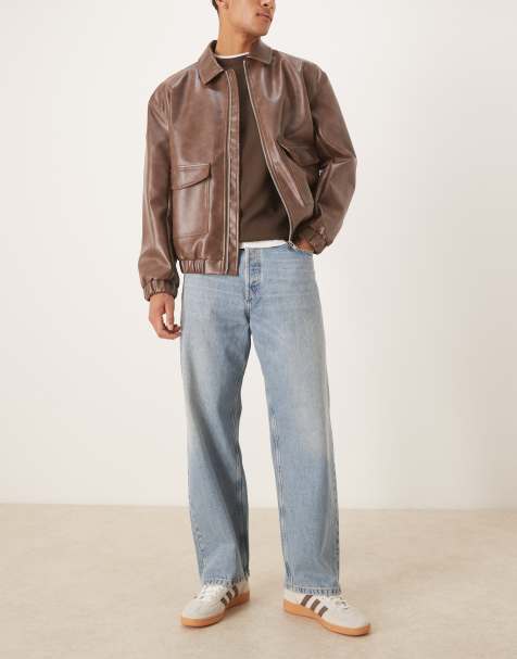 ARKET – Mist – Baggy-Fit-Jeans in staubigem Hellblau mit weitem Bein und niedrigem Bund - view 1