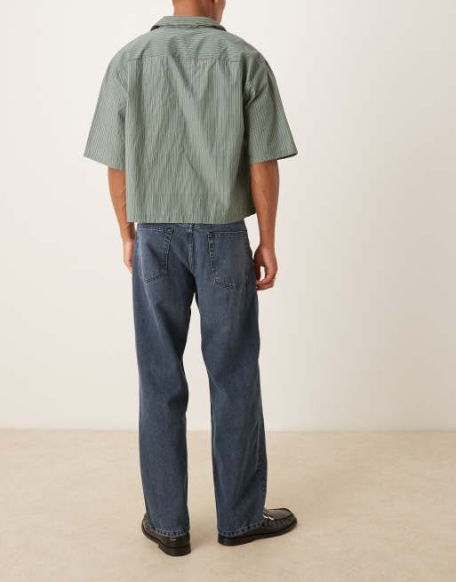 ARKET - Mist - Jean baggy large à taille basse - Bleu-gris, 2 de 5