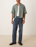 [Arket] ARKET Mist low rise baggy wide leg jeans in grey blue W29 L32 Grey blue