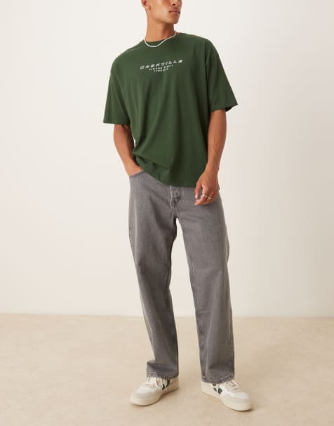 ARKET – Mist – Weite Jeans in grauer Waschung mit niedrigem Bund und weitem Bein - view 1