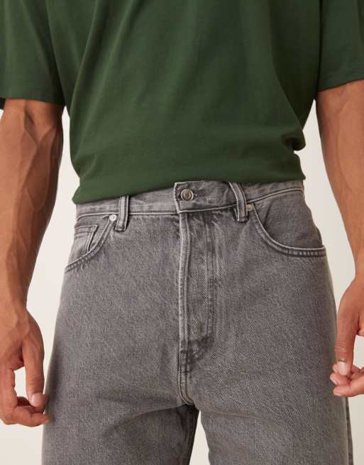 ARKET – Mist – Weite Jeans in grauer Waschung mit niedrigem Bund und weitem Bein, 5 von 5