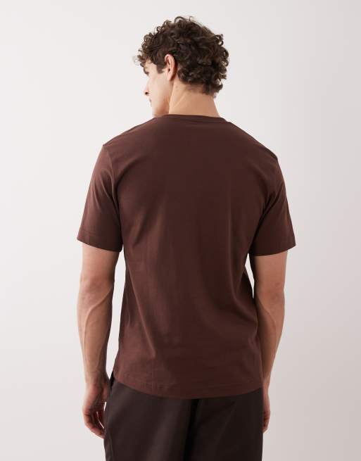 ARKET – Mittelschweres Jersey-T-Shirt in Schokobraun, 3 von 5