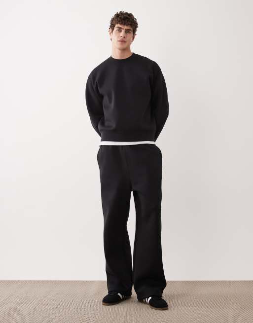 ARKET – Mix and Match – Jogginghose aus neoprenartigem Material in Schwarz mit geradem Bein, 2 von 5