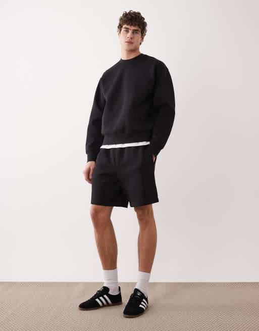 ARKET - Mix and Match - Pantaloncini in tessuto scuba nero, 2 di 5