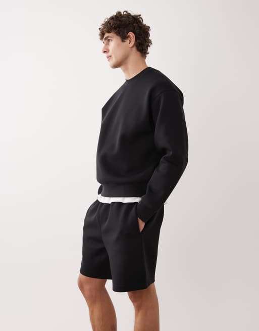 ARKET - Mix and Match - Pantaloncini in tessuto scuba nero, 3 di 5