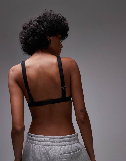ARKET - Mix and Match - Reggiseno a triangolo morbido in microfibra nero, 2 di 4