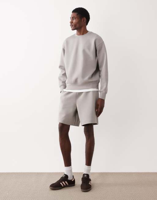 ARKET Mix and Match shorts in scuba-style fabric in grey, 2 of 5