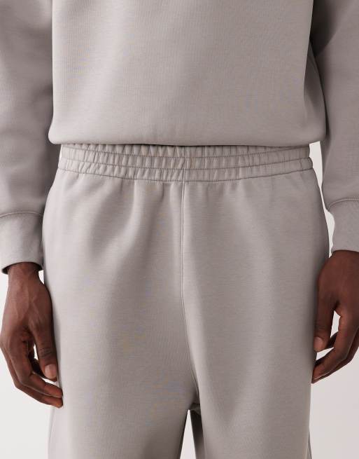 ARKET mix and match straight leg jogger in grey in scuba-style fabric, 5 of 5