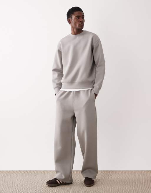 ARKET mix and match sweatshirt in gray scuba-style fabric, 2 of 5