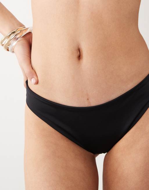 ARKET mix & match triangle bikini bottom in black, 2 of 4