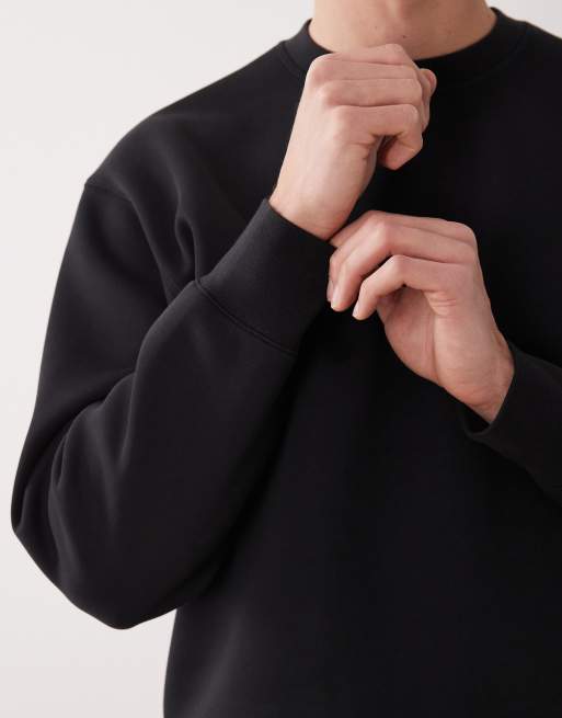 ARKET - Mix og match - Sort sweatshirt i scuba-lignende stof, 5 af 5