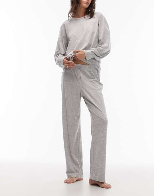 ARKET – Mixa och matcha – Gråmelerade, mjuka pyjamasbyxor i ren bomull, 4 av 4