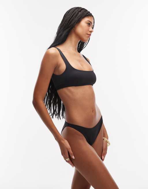 ARKET – Mixa och matcha – Svart, smockad bikiniunderdel, 2 av 4