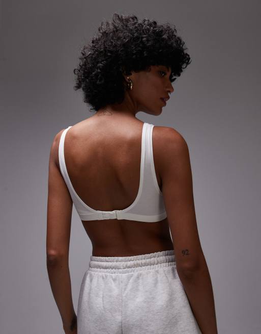 ARKET modal seamless soft bra in white, 4 of 4