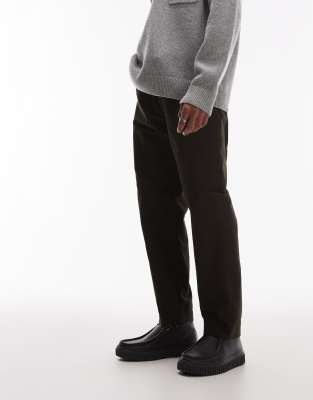 Arket ARKET moleskin trousers in Khaki-Green