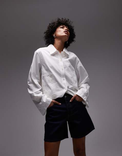 ARKET – Naturvit, broderad skjorta - view 1