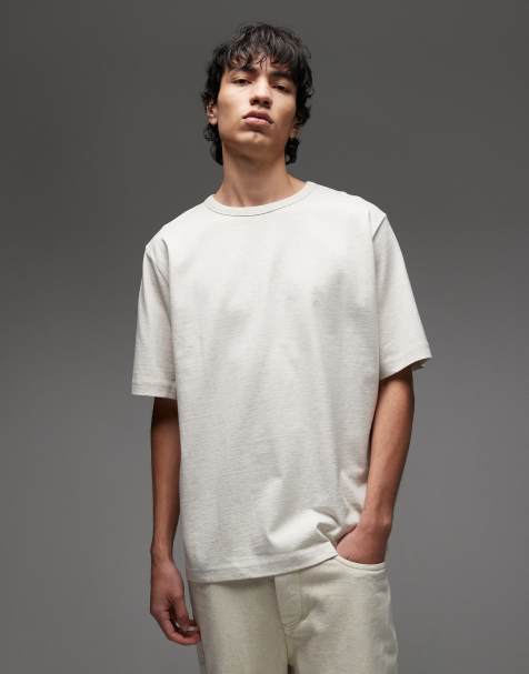 ARKET – Naturvit, kraftig t-shirt av jersey i oversize - view 1