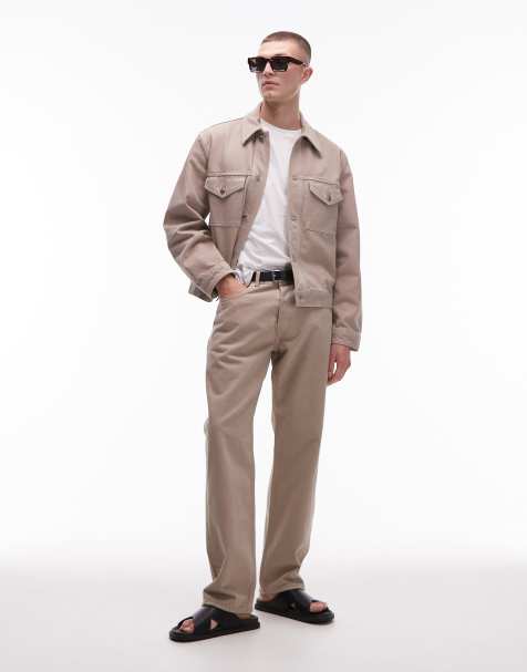 ARKET - Ocean - Beige og løstsiddende jeans i pigmenteret vask - view 1