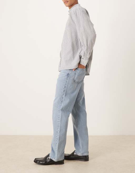ARKET - Ocean - Jeans dritti ampi lavaggio blu chiaro, 3 di 5
