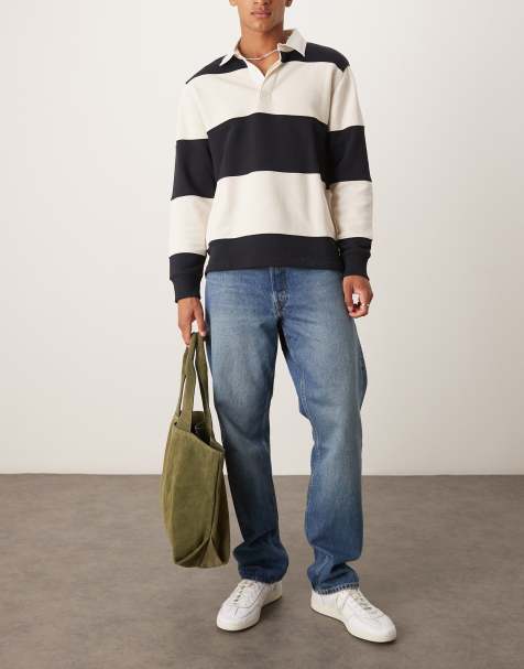 ARKET - Ocean - Jeans met losse rechte pijpen in mid-wash blauw - view 1