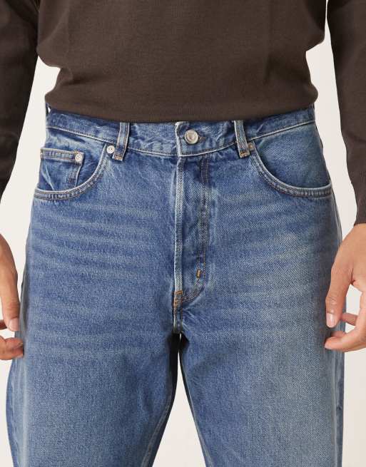 ARKET – Ocean – Lediga jeans i mellanblå tvätt med raka ben, 5 av 5