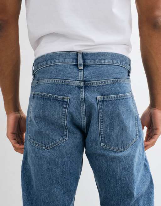ARKET Ocean lediga raka jeans i mellanblå, 5 av 5