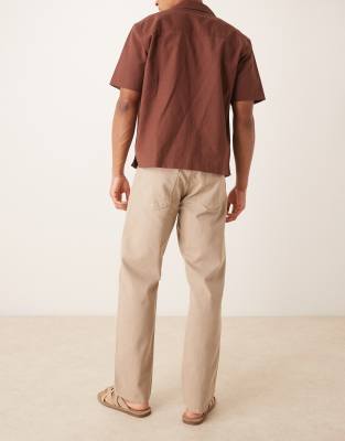 Arket Ocean Loose Fit Jeans In Neutral