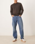 [Arket] ARKET Ocean loose straight leg jeans in mid washed blue W32 L34 Mid washed Blue