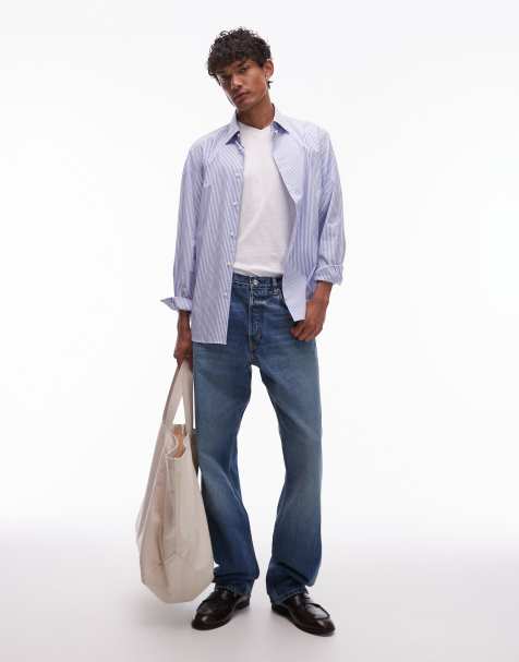 ARKET - Ocean - Losse jeans met rechte pijpen en blauwe wassing - view 1