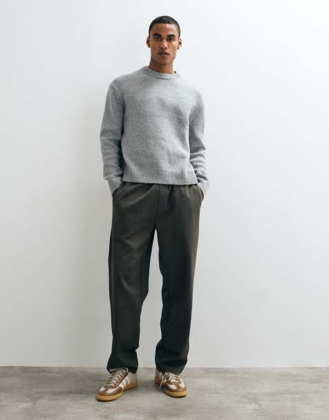 ARKET – Oversize-Pullover aus Wollmischung in Grau meliert - view 1